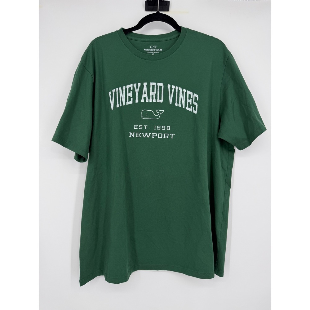 Vineyard Vines Mens Green Newport Graphic Tee Shirt XL Cotton Preppy